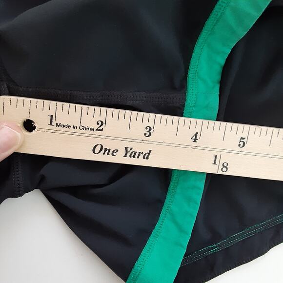 Lululemon Groovy Run Shorts Womens 6 Running Short Black Aqua Athletic Track - Picture 7 of 7